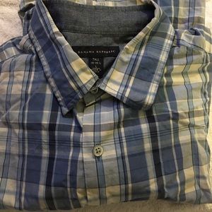 Banana republic plaid button down